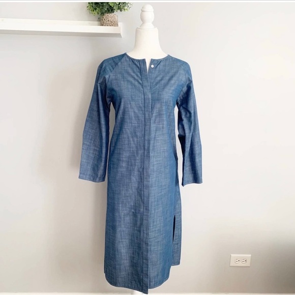 NEW Zero + Maria Cornejo Luca Shirt Dress 0 - Picture 1 of 4